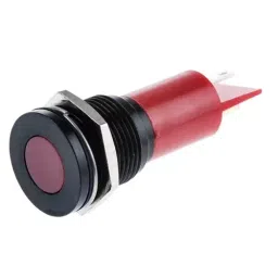 RS PRO Red Panel Mount Indicator , Mounting Hole Size 16 mm, Termination Type Solder Tab, Model No 211847-6