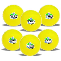 Jaspo Synthetic Rubber T-20 Plus Practice Cricket Ball/Wind Balls 125-130 Gms (Pack Of 6)-image-4