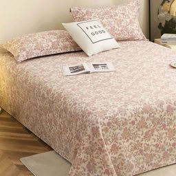 Story@home Gauge Purple Printed Microfiber 300 TC King Bedsheet Set 2.5 m x 2.7 m-picture-18