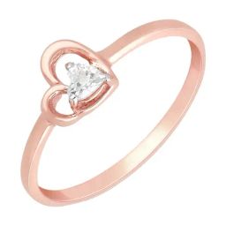 Malabar Gold and Diamonds 18k (750) BIS Hallmark Rose Gold Ring for Women-image-91