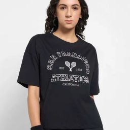 Ajile by Pantaloons Jet Black Printed Top-image-92