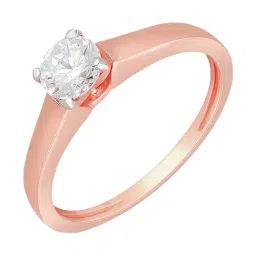 Malabar Gold and Diamonds 18k (750) BIS Hallmark Rose Gold Ring for Women-picture-1