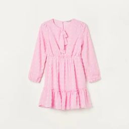 Fame Forever by Lifestyle Girls Pink Polyester Solid Casual Dress-image-49