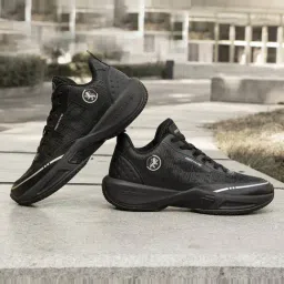 Red Tape Men's Court Crossover Black Basketball Shoes-picture-45