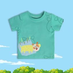 MINIKLUB Green Baby Boys Short Sleeve T-Shirt-image-9