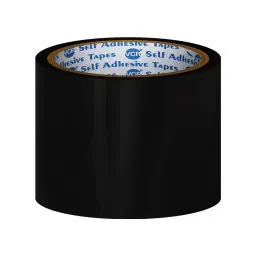 VCR 50 m x 72 mm Biaxially Oriented Polypropylene Black Color Tape, 8 Rolls Per Pack-38
