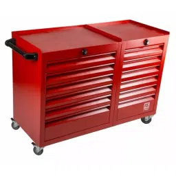 RS PRO 12 drawer Steel WheeledTool Chest, 870mm x 1085mm x 450mm Model No 7531582-32