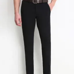 Allen Solly Black Regular Fit Trousers-picture-12