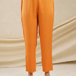 JAYPORE Women Straight Fit Trousers-picture-2