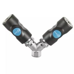PREVOST Composite Body Female Safety Y-Shaped Quick Connect Coupling, G 1/4 Female Threaded, ISI 068101-image-62