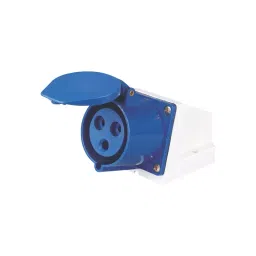 JIGO 3 Pin Industrial Wall Socket 32 A Current and 220-250 V Voltage, JG-123 (Pack of 10)-33