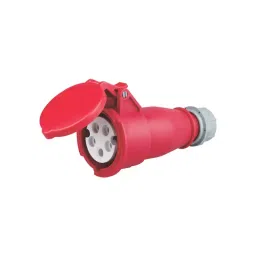 JIGO 5 Pin Industrial Socket 32 A Current and 220-380 V Voltage, JG-225X (Pack of 10)-11