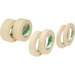 NICHIBAN Crepe Tape Yellow 19 mm x 50 m Yellow, 337-TN (Pack of 10 Roll)-image-29