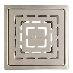 Aquieen SS 304 Stainless Steel Silver Chrome Finish Bathroom Floor Water Drain Grating-14