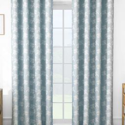 Story@home Grey & White Set of 2 Floral Room Darkening Long Door Curtain-picture-37