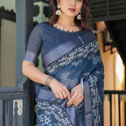 Mitera Ethnic Motifs Printed Kota Saree-image-12
