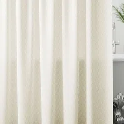 wakefit Off White Geometric Printed Room Darkening Window Curtain-image-99