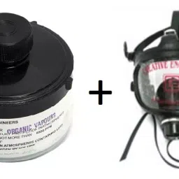 Creative Full Face Mask with Creative Screw in Canister for Acid Gases-image-83