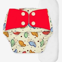 Snugkins Free Size Reusable Organic Cloth Diaper With Terry Soaker - Multicolour-25