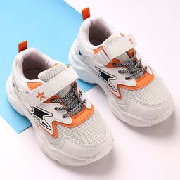 Cute Walk by Babyhug Sneakers with Velcro Closure - Beige Tan-image-37