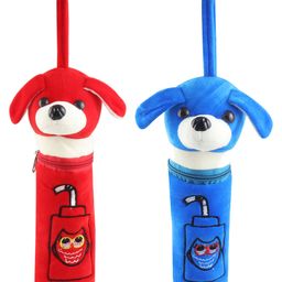 SS Impex Puppy Theme Feeding Bottle Covers Pack Of 2 - Red Blue-10
