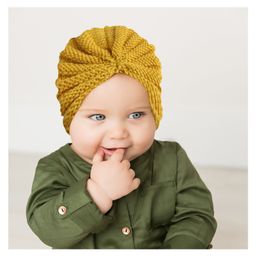 SYGA Woolen Soft Hat & Rabbit Ears Warm Headband For Newborn Baby Boy & Girls Pack of 2- Yellow-image-53