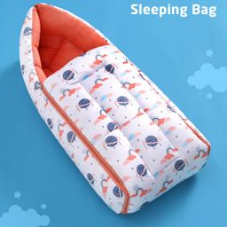 Zoe 3 in 1 Baby Carry Nest Cum Sleeping Bag Planet Print- Multicolour-picture-14