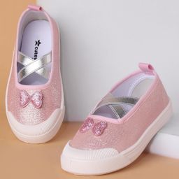 Cute Walk by Babyhug Slip On Casual Shoes Bow Applique - Pink-image-70