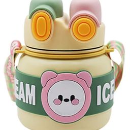 Little Surprise Box Yellow 2 Way Lid Style Icecream Theme Kids Water Bottle 850ml-image-7