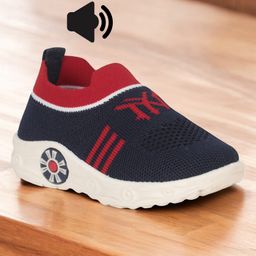 Lil Lollipop Abstract Design Slip On Musical Shoes - Navy Blue-image-96