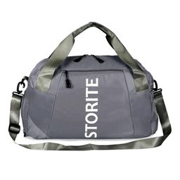 Storite Nylon 47 Cm Imported Travel Duffle Bag for Women,Weekend Travel Bag for Women with Wet Pocket & Shoe Compartment Weekender Overnight Luggage Bag Trendy and Stylish (Dark Gray-47X28X20cm)-18