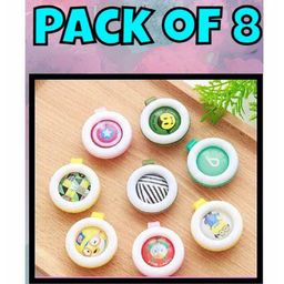 Ortis Reusable Mosquito Repellent Badge Pack of 8 - Colour & Print May Vary-9