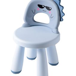 House of Quirk Detachable Baby Chair Multifunctional Adjustable Plastic Backrest Compact Chair & Stool for Toddlers Dinosaur Blue-59