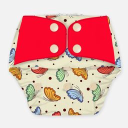 Snugkins Free Size Reusable Organic Cloth Diaper With Terry Soaker - Multicolour image 2