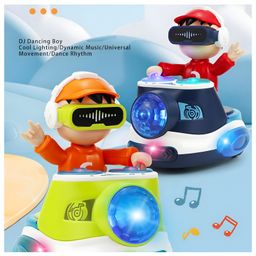NEGOCIO DJ Bouncing Toy with Flashing Lights, Universal Wheel Function for Toddlers, Music Flashing Light Toy Car, Universal Wheel, Automatic Motion Robot- PACK OF 1- COLOR MAY VARY image 2