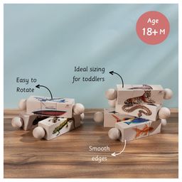 Ariro Wooden Rotating Reptiles Puzzle - Multicolour image 4