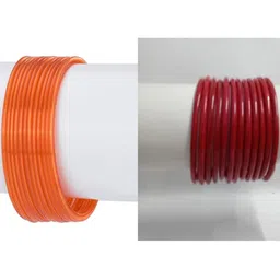 1ST TIME Set Of 24 Orange Alloy Bangles-picture-48