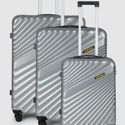 WROGN Set Of 3 Maverick 360 Degree Rotation Hard-Sided Trolley Bags - 238L-30