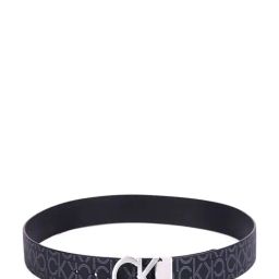 Calvin klein Black & Bitter Brown Logo Reversible Belt-image-54