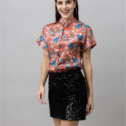 PURYS Multicolor Floral Print Shirt-77