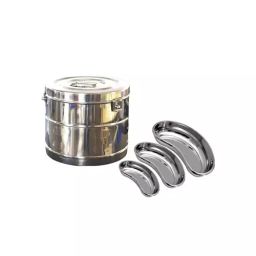 Florix Nation Dressing Drum Large with Medical Kidney Tray 10 Inch, 8 Inch & 6 Inch Stainless Steel, FLO75990-picture-22