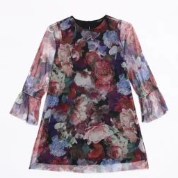 Allen Solly Girls Multi Cotton Printed Dress-image-8
