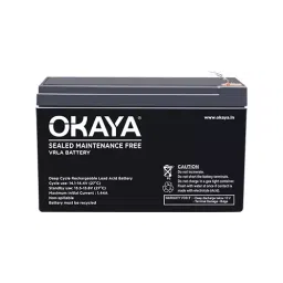 Okaya VRLA SMF Battery 12 V 7 Ah Power for Industrial UPS, OB 7.2-12V-picture-5