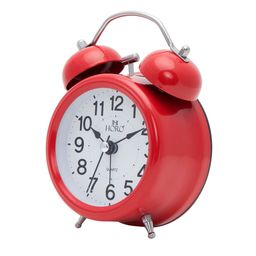 Horo Red & White Handcrafted Round Solid Analogue Table Clock image 3