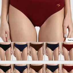 Rupa Jon Assorted Cotton Bikini Panty (Pack Of 10)-image-66
