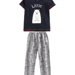 Nite Flite Kids Navy & Grey Little Bear Pyjama Set-image-19