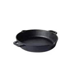 Meyer Pre-Seasoned Cast Iron Skillet With 2 Side Handles 26cm, Black-image-13