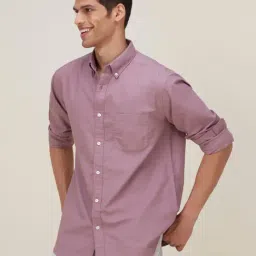 WES Casuals by Westside Mauve Relaxed-Fit Shirt-picture-20