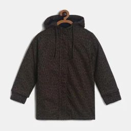 Tales & Stories Kids Brown Printed Full Sleeves Jacket-picture-20
