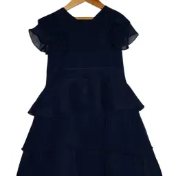 Kiddopanti Kids Navy Solid Dress-picture-44